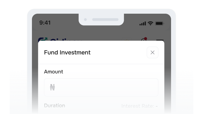 Fund your investment
